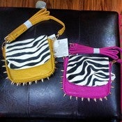 Image of Spiked Zebra Crossbody 