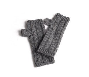 Image of Fingerless Knit Gloves