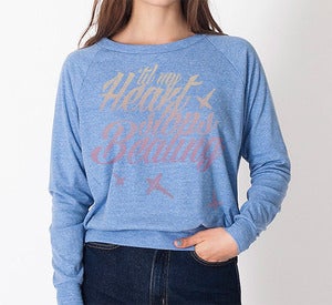 Image of The 'Heart Stops Beating' Sweater - Blue
