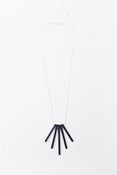 Image of Necklace 'Sphere' Lines Charcoal