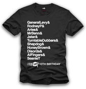Image of 10th Birthday Tshirt BLK