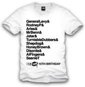 Image of 10th Birthday Tshirt WHT