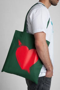 Image of Breaking Hearts Hunter Tote Bag