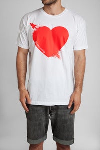Image of Breaking Hearts T-Shirt Wht/Red