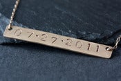 Image of Save The Date /Nameplate Necklace