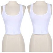 Image of Crop Top (white,purple,black)