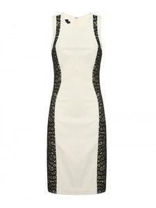 Image of Hybrid Vera Cream Dress with Black Lace
