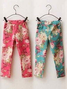Image of Floral Skinny Leg Jeans