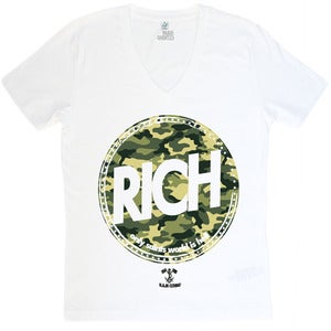 Image of Rich - V-Neck Weiß - Mann