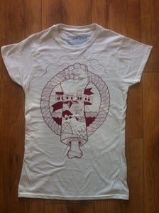 Image of Girls Jump Ship - burgundy on white