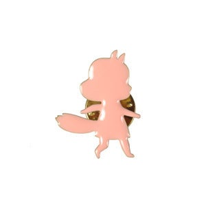 Image of FOXY GIRL pin's peach by Lucille Michieli