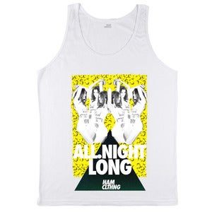 Image of All.Night.Long - Tanktop Weiß - Mann