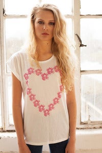Image of Flower Heart T Shirt