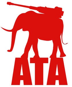 Image of Accessory | Iron Tusk | Large Vinyl Decal | Red
