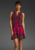 Image of REBECCA TAYLOR Indian Print Shift Sz 6 NEW with Tags