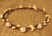 Image of Mini white roses halo