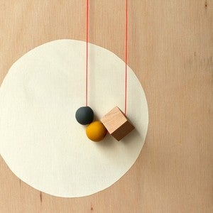 Beaded and Cube Necklace 2