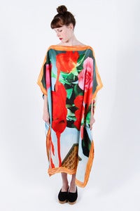 Image of Andrea Crews Silk Scarf Dress