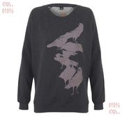 Image of Crow Black Sweatshirt (Girls Organic)
