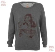 Image of Monkey Grey Sweatshirt (Girls Organic)