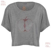 Image of Apple Grey Crop Top (Girls Tencel)