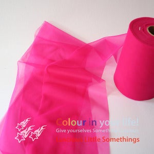Image of Nylon Chiffon (tricot) 6" wide - Magenta - per metre