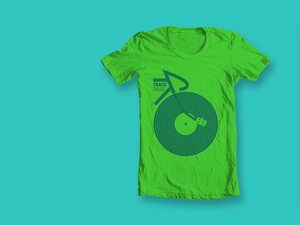 Image of ORGANIC TRACK T-SHIRT - GREEN