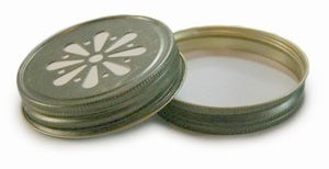Image of Daisy Mason Jar Lids, set of 5