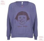 Image of Smile Hard Orchid Batwing Pullover (Girls)