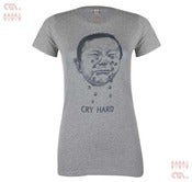Image of Cry Hard Grey-Melange (Girls Organic)