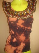 Image of tie dye dishiki ruffle tank