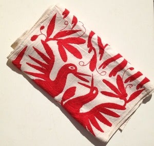 Image of Red Otomi Table Runner/ Wall Hanging