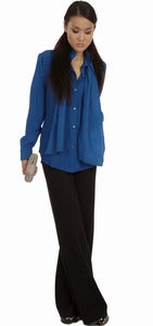 Image of Sapphire Scarf Tie Blouse