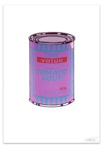 Image of "Soupcan Purple & Blue" by Banksy