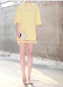 Image of Talia Organza Layer Yellow Dress