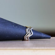 Image of Chevron Stacking Rings