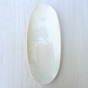 Image of white oval platter #26