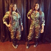 Image of Army Fatigue Jumpsuit 