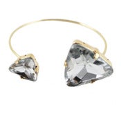 Image of Crystal Triangle Bangle Bracelet