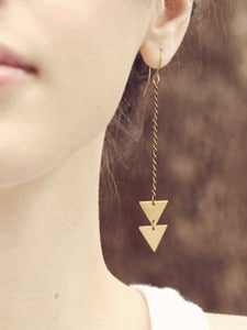 Brass Arrow Earrings