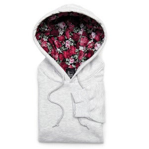 Image of Rose WInter Pullover Hoodie Ash