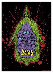 Image of Print "Zombie Skull"