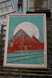 Image of Framed Pyramid Art Print