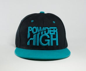 Image of Stacked Snapback - Black/Teal
