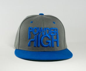 Image of Stacked Snapback - Charcoal Grey/Royal Blue