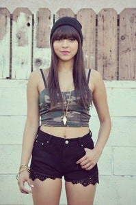 Image of Camo Bustier