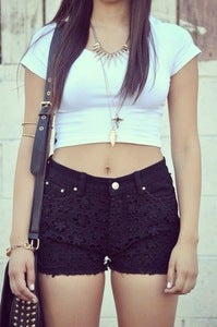 Image of Plain Jane Crop - White