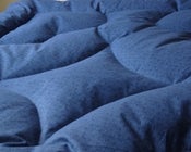 Image of Deepest Darkest Blue Piped Edge Single Eiderdown  