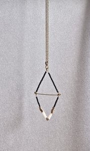 Image of Art Deco Black Beads