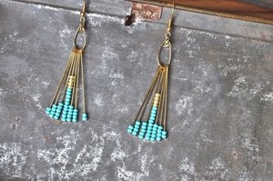 Image of BangBang Boho Earrings Turquoise